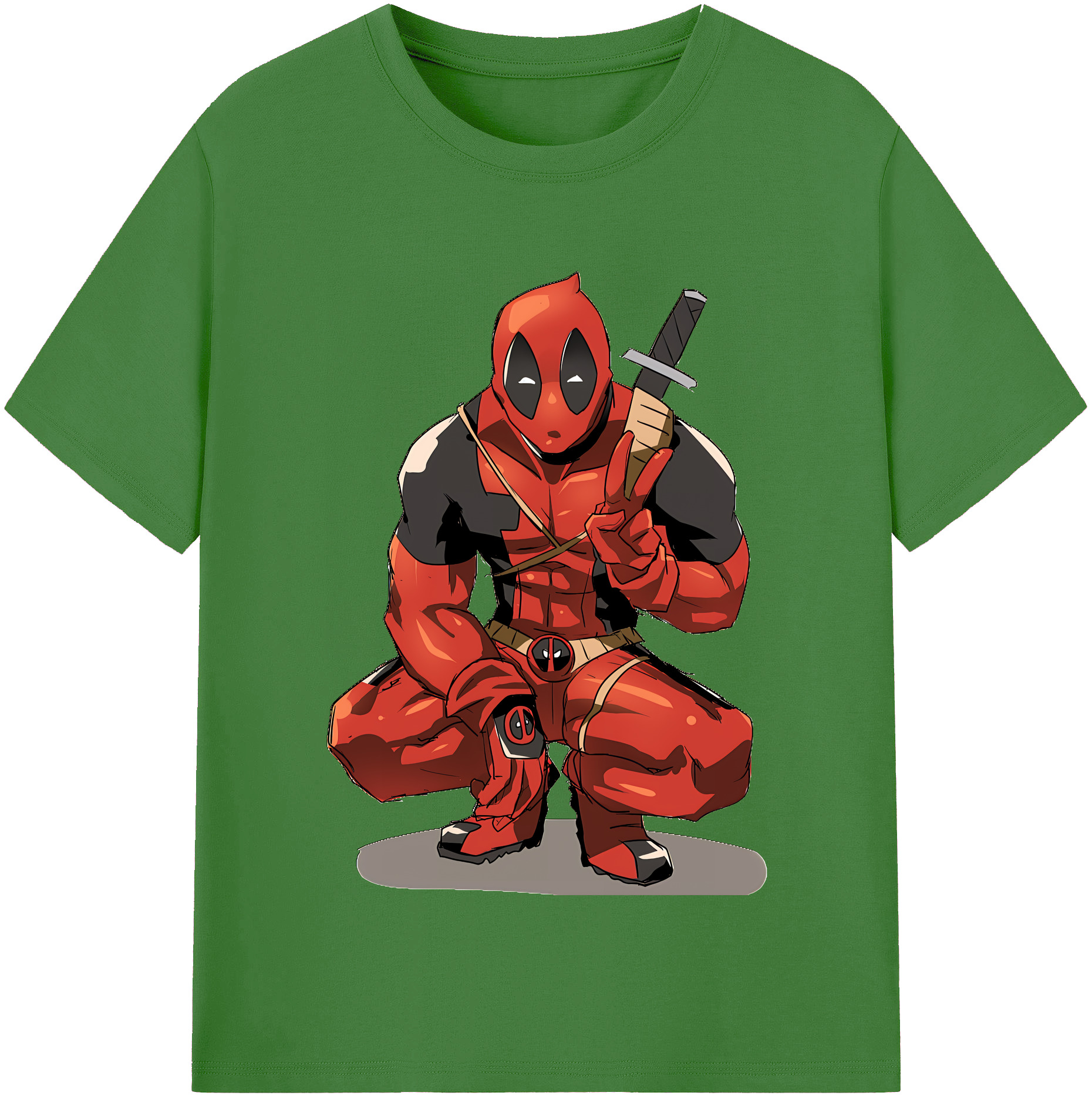 （画像用） Deadpool デッドプール レディースカジュアルプリントTシャツ（綿100％）